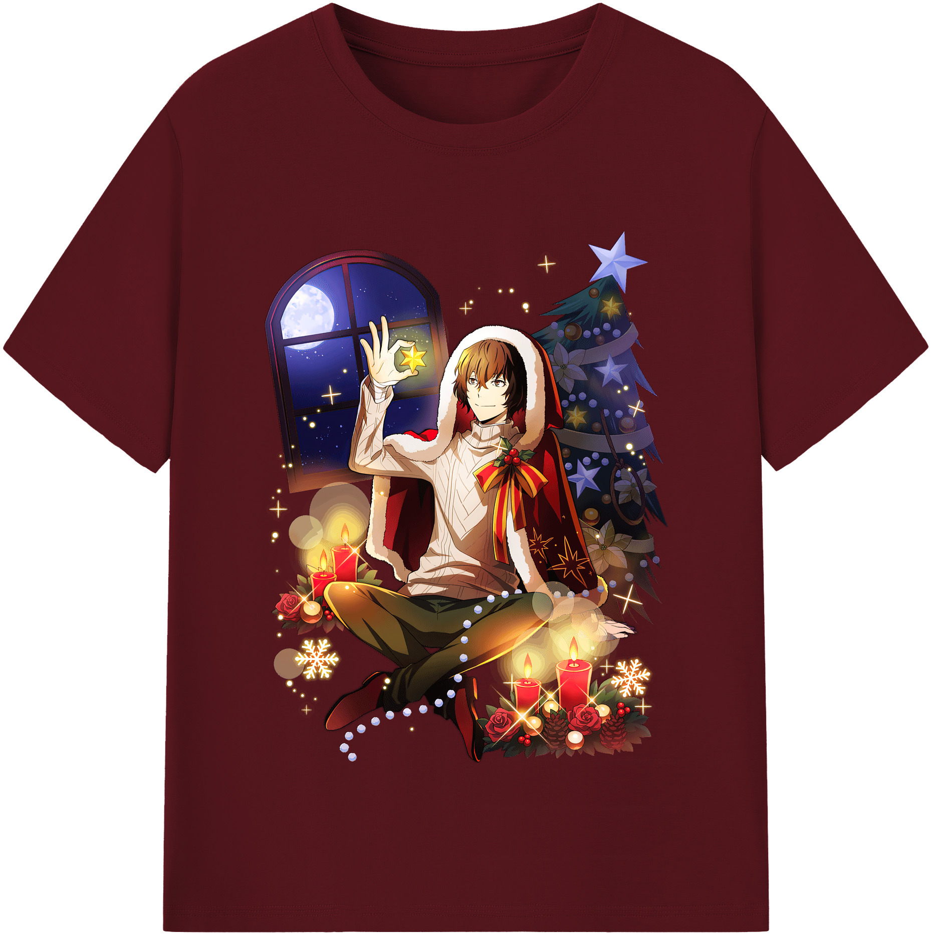 （画像用） 文豪ストレイドッグス Bungo Stray Dogs 綿100％半袖Tシャツ（フロントプリント）
